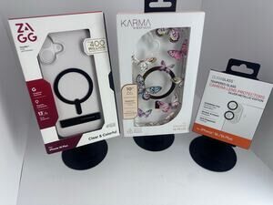 $60 iPhone 16 Plus Bundle: Zagg/Karma + DuraGlass Lens Protector - NWT